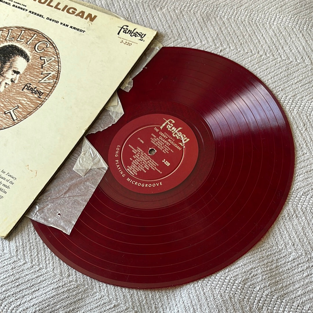 Mulligan Quartet - Gerry Mulligan Fantasy 3-220 1956 Red Translucent Vinyl Good Used