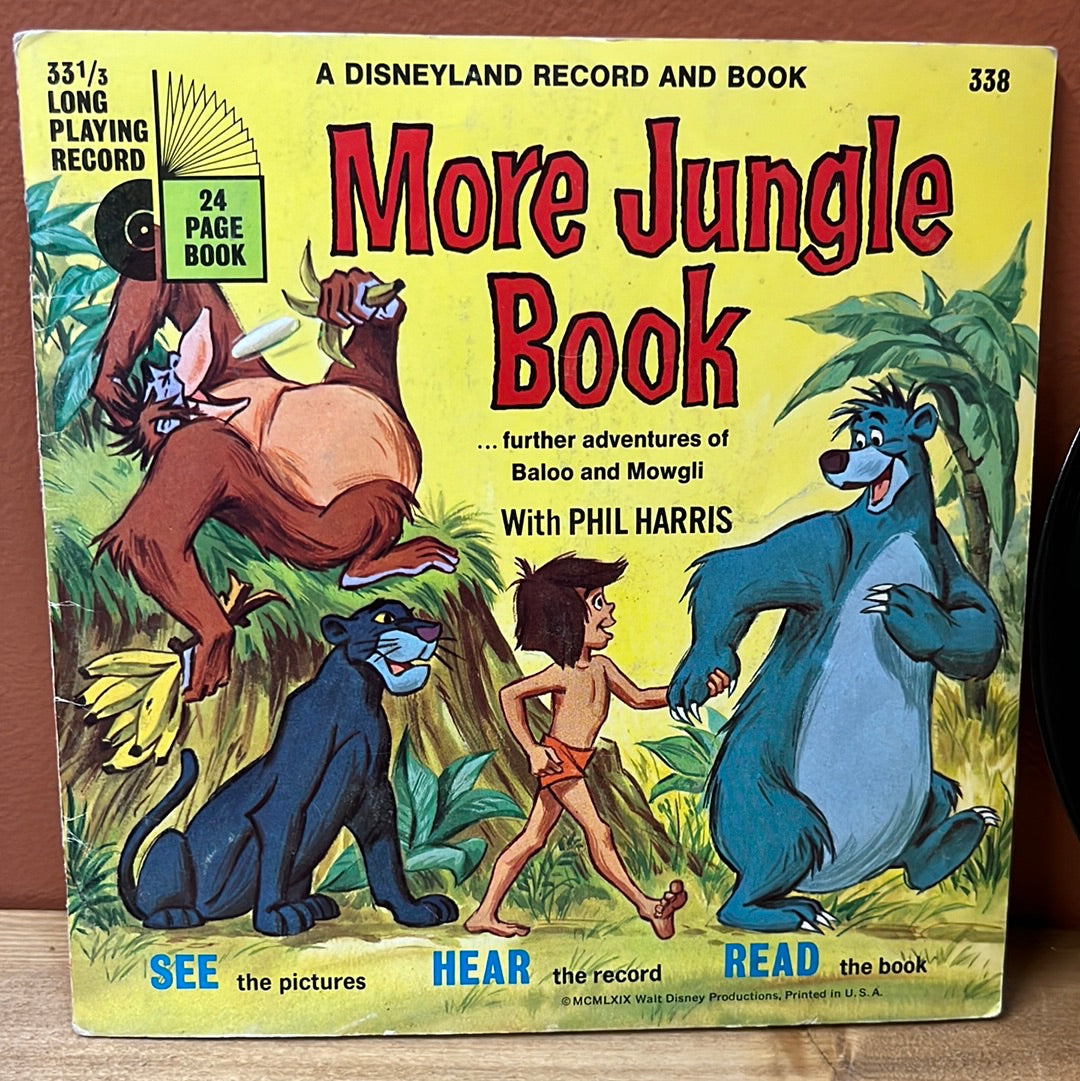Disneyland Record and Book Lot of 2 More Jungle Book 338 and The Seven Dwarfs 314 VG+