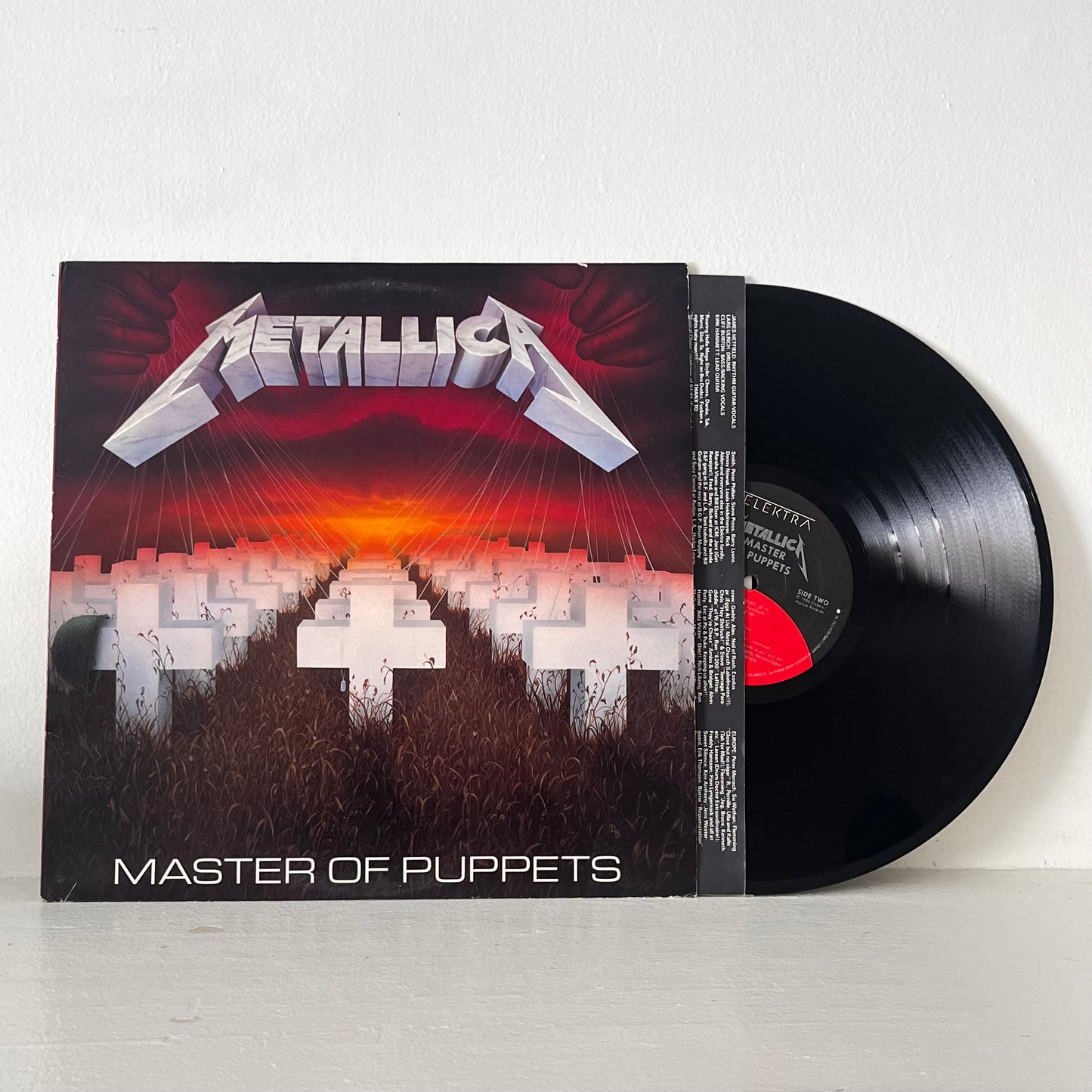 Metallica Master of Puppets Elektra 60439-1 With inner Lyric Sleeve VG+
