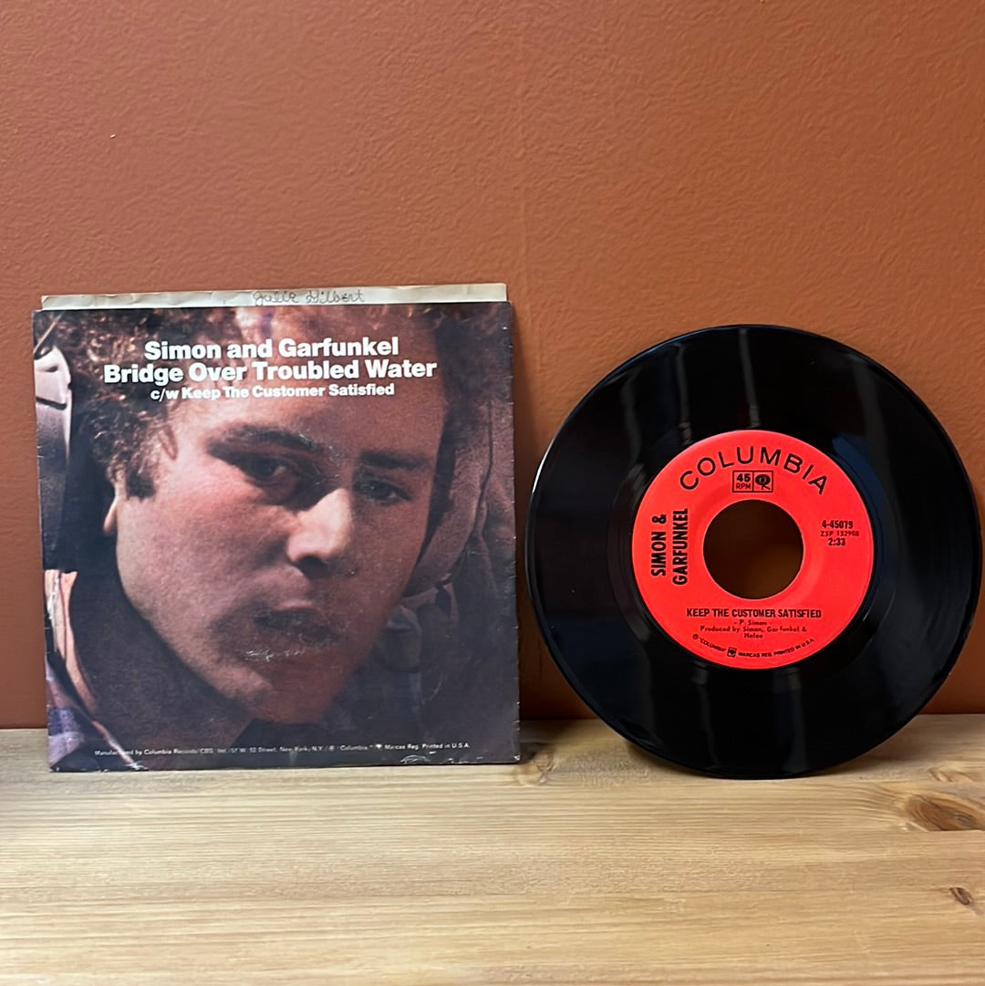 Simon and Garfunkel Bridge Over Troubled Water c/w Keep The Customer Satisfied Columbia 4-45079 45 RPM VG+