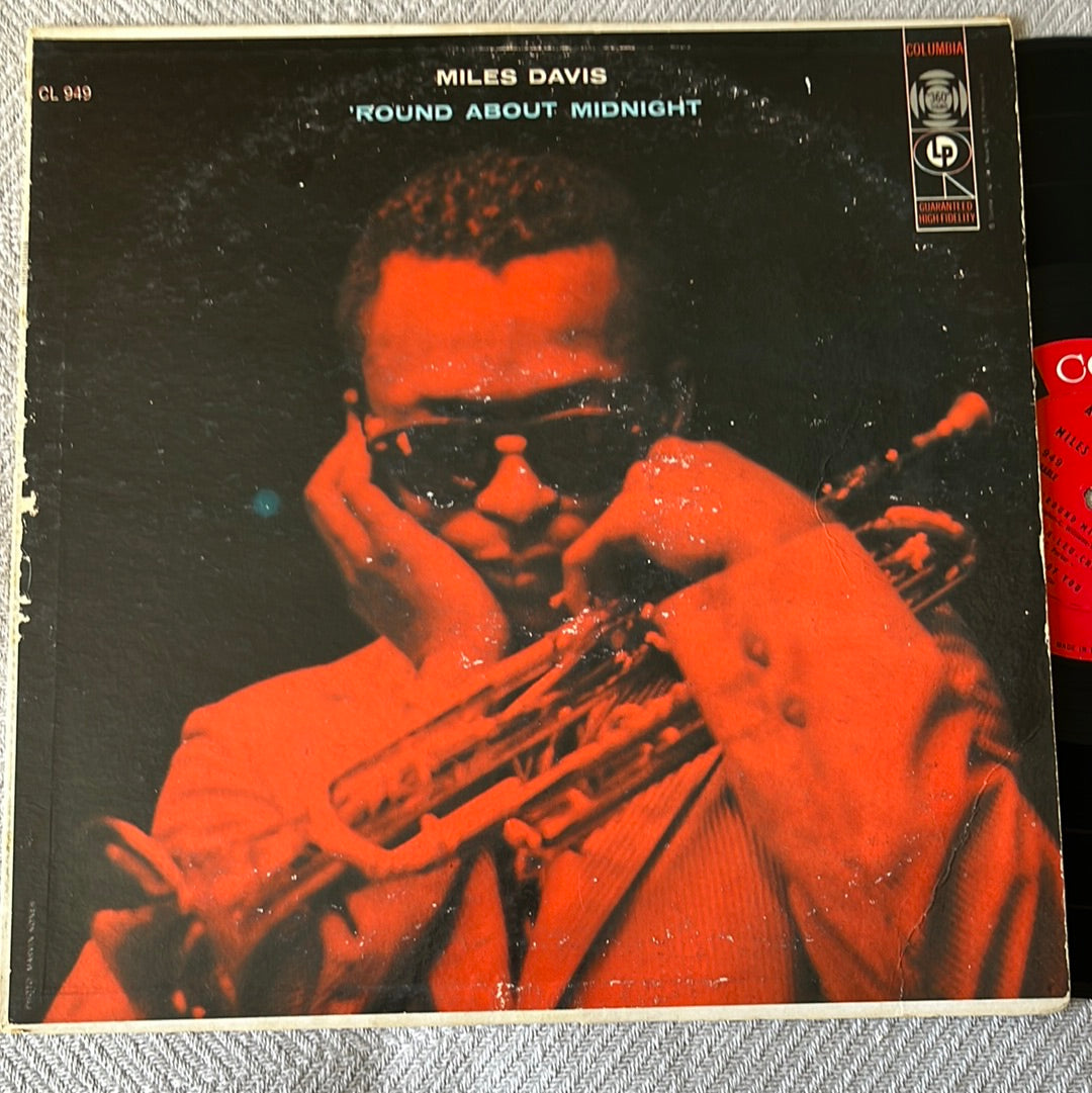 'Round About Midnight - Miles Davis Columbia CL 949 1957 Mono Terre Haute Pressing VG Vinyl