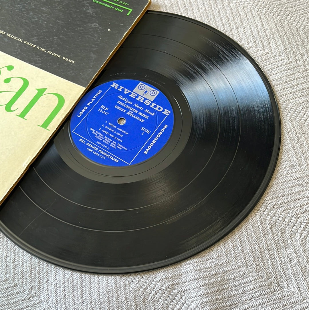 Mulligan Meets Monk Riverside RLP 12-247 1957 Mono VG+ Used Vinyl
