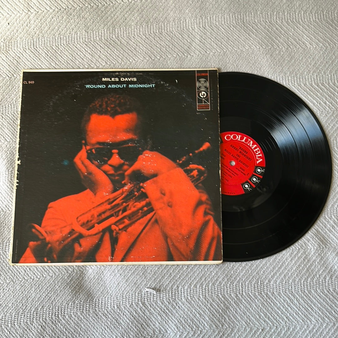 'Round About Midnight - Miles Davis Columbia CL 949 1957 Mono Terre Haute  Pressing VG Vinyl