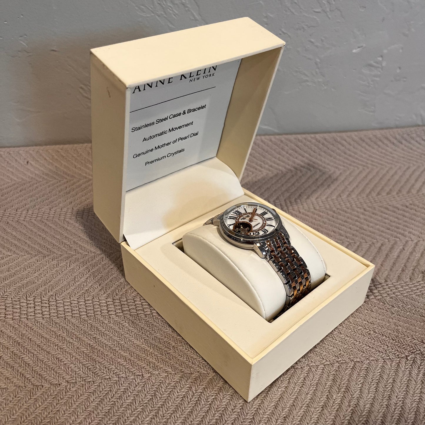 Anne Klein Women’s Automatic Watch Two Tone Mother of Pearl Dial - 12/2339MPRT Used