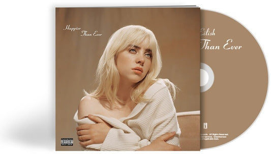 the album cover for Billie Eilish - Happier Than Ever [CD/Photo Book]