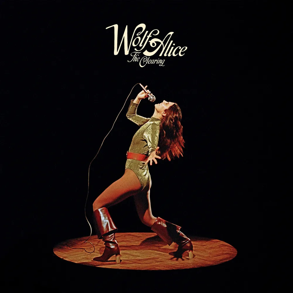 the album cover for Wolf Alice - The Clearing [Indie Exclusive opaque bone vinyl]
