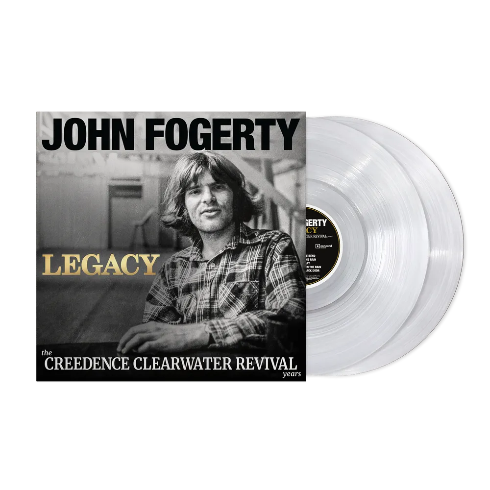 the album cover for John Fogerty - Legacy: the Creedence Clearwater Revival years -  [Indie Exclusive Ultra Clear 2LP]