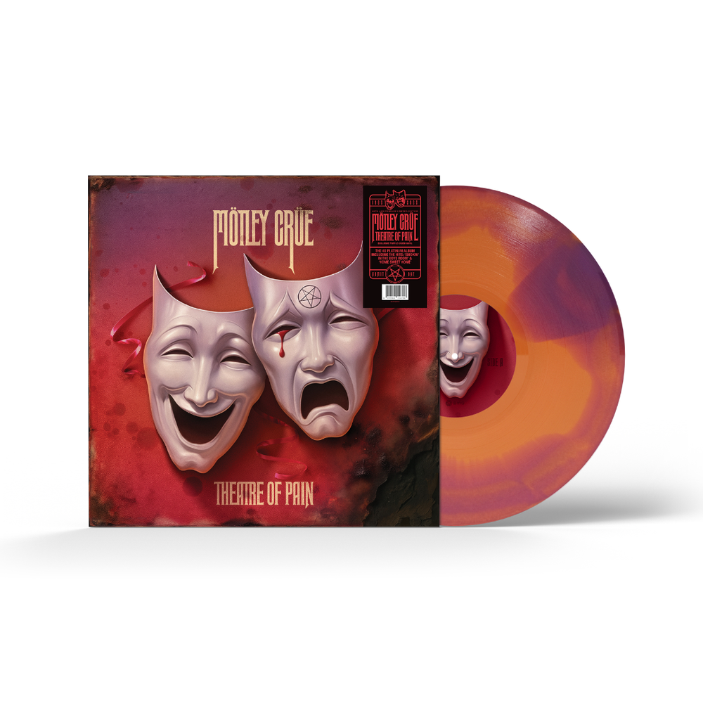 the album cover for Motley Crue - Theatre Of Pain (40th Anniversary) [Indie Exclusive Purple Crush]