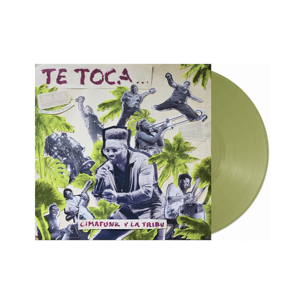the album cover for Cimafunk y La Tribu - Te Toca [Olive Green]