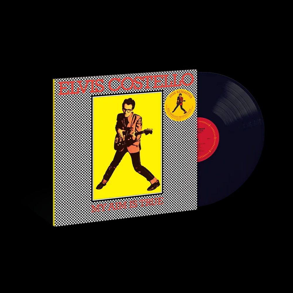 the album cover for Elvis Costello - My Aim Is True - 2026 Remaster [180g Black]