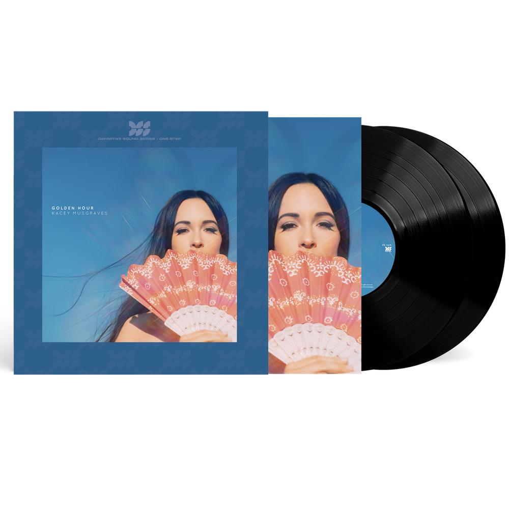 the album cover for Kacey Musgraves - Golden Hour (Definitive Sound Series) [Indie Exclusive Numbered 180 Gram]