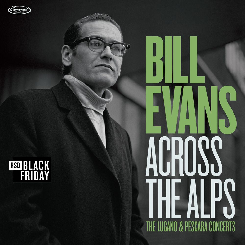 the album cover for Bill Evans  Trio - Across The Alps - Lugano & Pescara Concerts [RSD BF 2026]