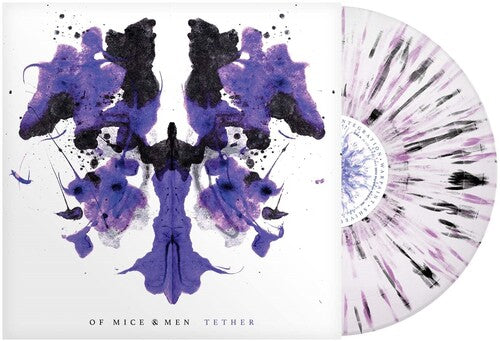PRE-ORDER Tether - White Purple Black Splatter - Of Mice & Men Vinyl