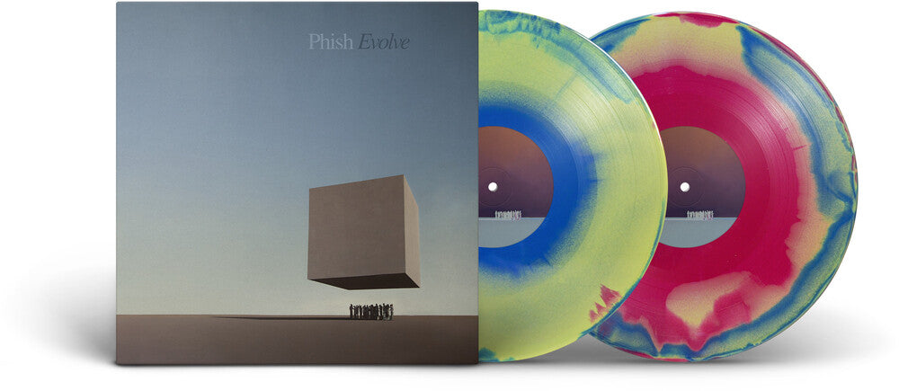 the album cover for Phish - Evolve [2LP Prismatic Velvet (magenta/yellow/blue)]