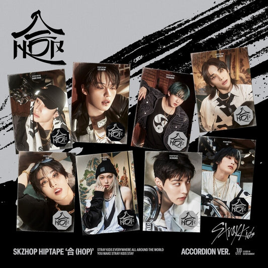 the album cover for Stray Kids - HOP [ACCORDION VER.]