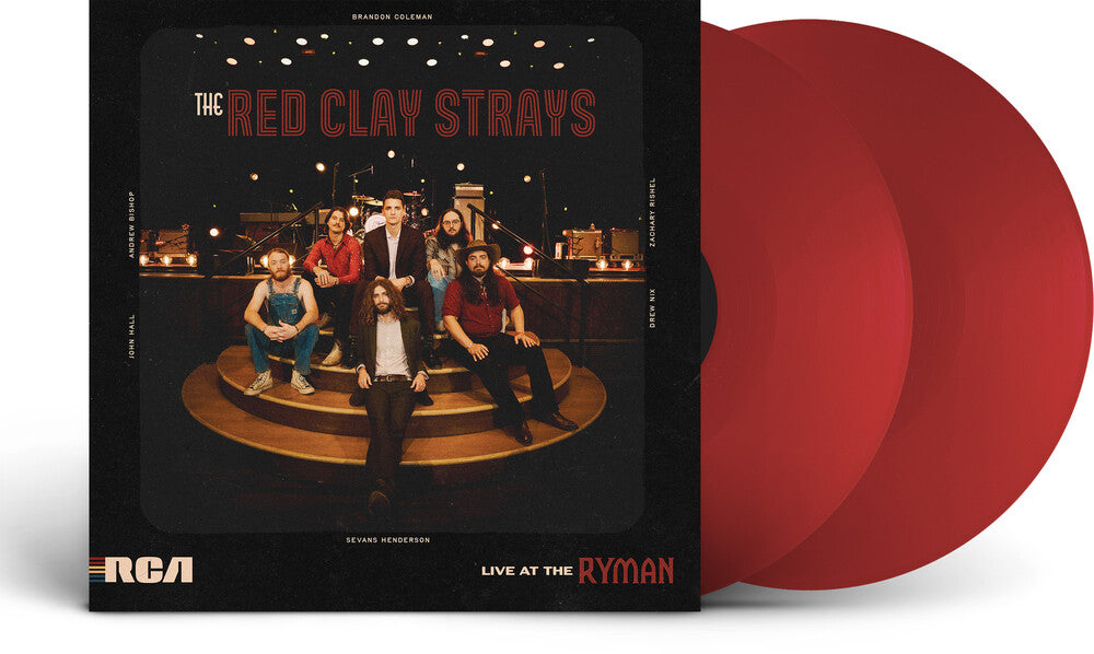the album cover for Red Clay Strays - Live At The Ryman [2LP Opaque Candy Red Vinyl]