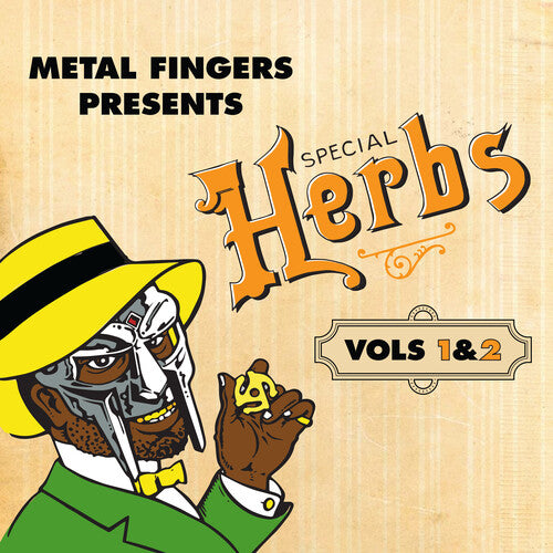 "Metal Fingers Presents: Special Herbs Vol. 1 & 2" - (Colored Vinyl, Yellow, 2 LP) - MF Doom