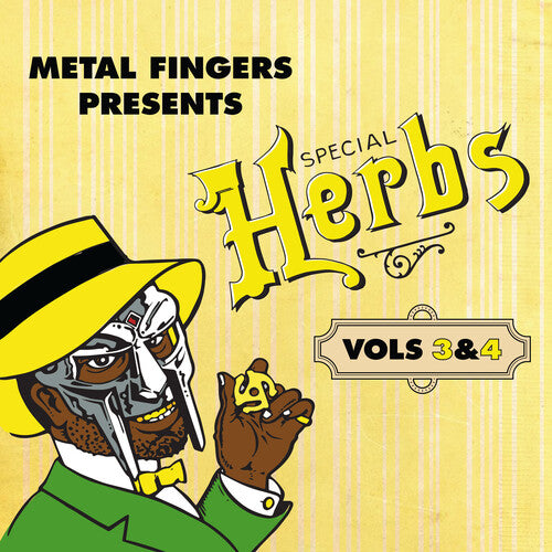 "Metal Fingers Presents: Special Herbs Vol. 3 & 4" - (Colored Vinyl, Yellow, 2 LP) - MF Doom