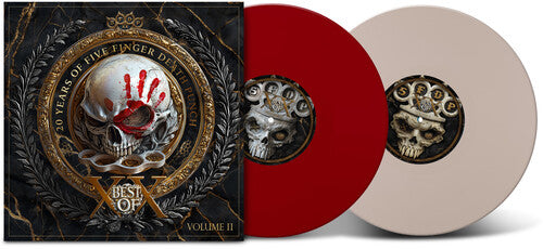 "Best of - Volume 2 (IEX)" - (Parental Advisory Explicit Lyrics, Colored Vinyl, White, Red, Anniversary Edition, 2 LP) - Five Finger Death Punch