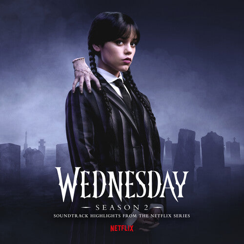 PRE ORDER: "Wednesday: Season 2 (Soundtrack Highlights from the Netflix Series)" - (Black Color Vinyl, LP) - Wednesday Addams