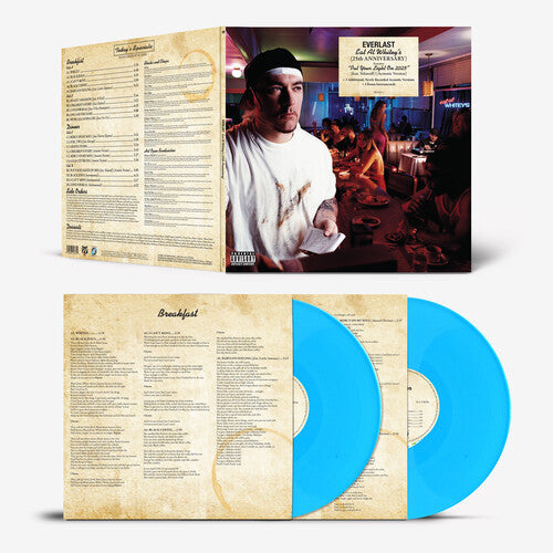 PRE ORDER: "Eat at Whitey's (25th Anniversary)" - (Parental Advisory Explicit Lyrics, Colored Vinyl, Blue, Bonus Tracks, 140 Gram Vinyl, 2 LP) - Everlast