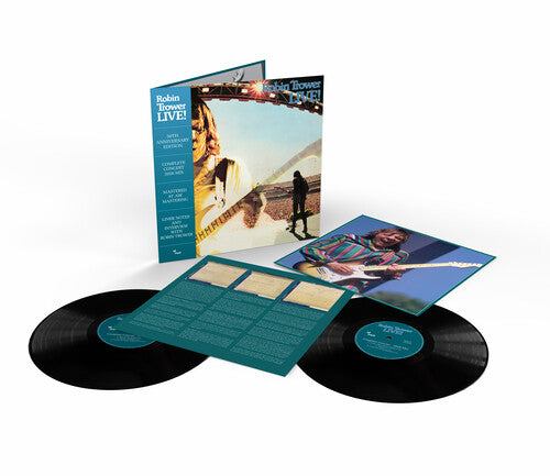 PRE ORDER: "Robin Trower Live! 50th Anniversary Edition" - (Anniversary Edition, Black Color Vinyl, 2 LP) - Robin Trower