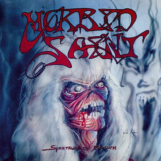 the album cover for Morbid Saint - Spectrum Of Death [Indie Exclusive Colored Vinyl]