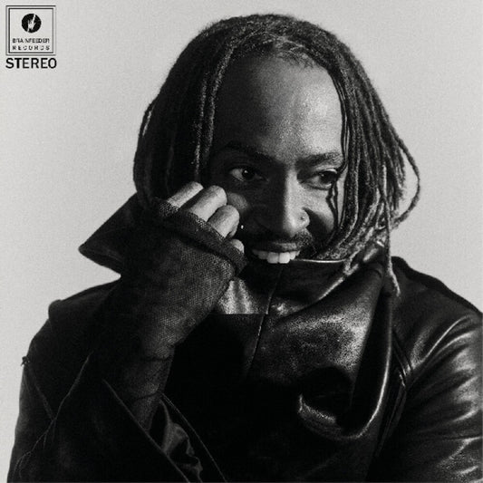 the album cover for Thundercat - Distracted [Indie Exclusive Black Marbled Smoke Effect]