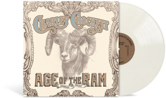 the album cover for Charley Crockett - Age Of The Ram [Mesa White LP with Alternate Cover]