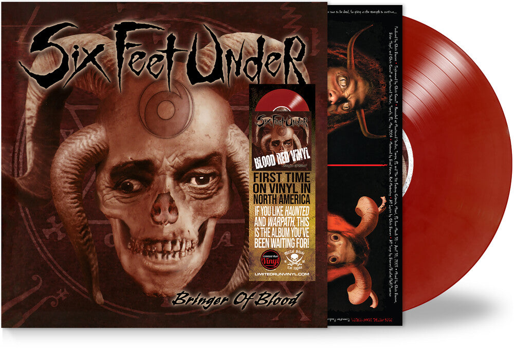 the album cover for Six Feet Under - Bringer Of Blood - Blood Red [Colored Vinyl] [Limited Edition] (Red)