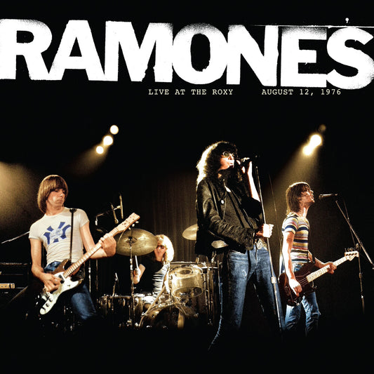 the album cover for Ramones - Ramones - Live at the Roxy (2lp/translucent Tan Vinyl) (brick & Mortar Exclusive)