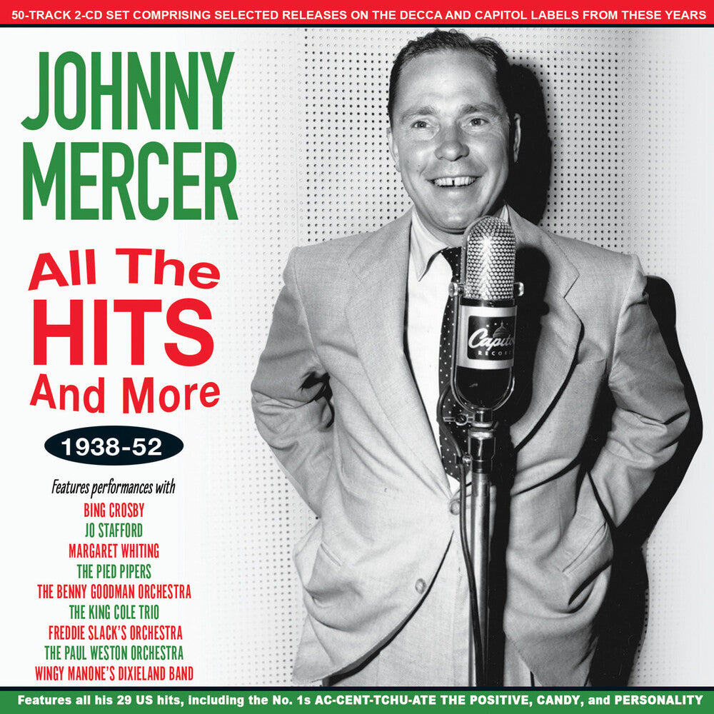 the album cover for Johnny Mercer - All the Hits & More 1938-52 [2CD]