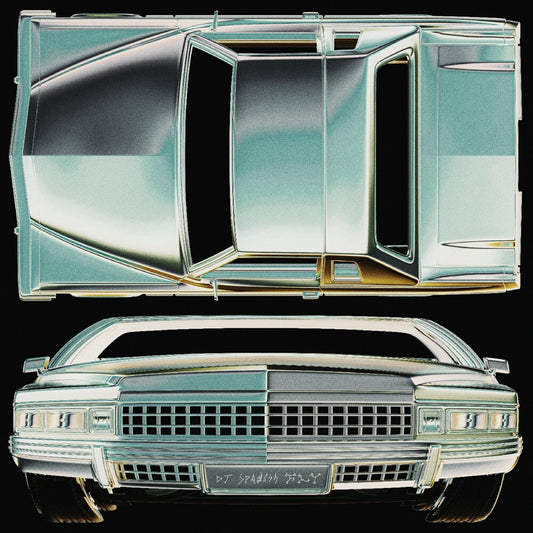 the album cover for DJ Spanish Fly - Cadillac Warning - Red [Colored Vinyl] (Ofgv) (Red)
