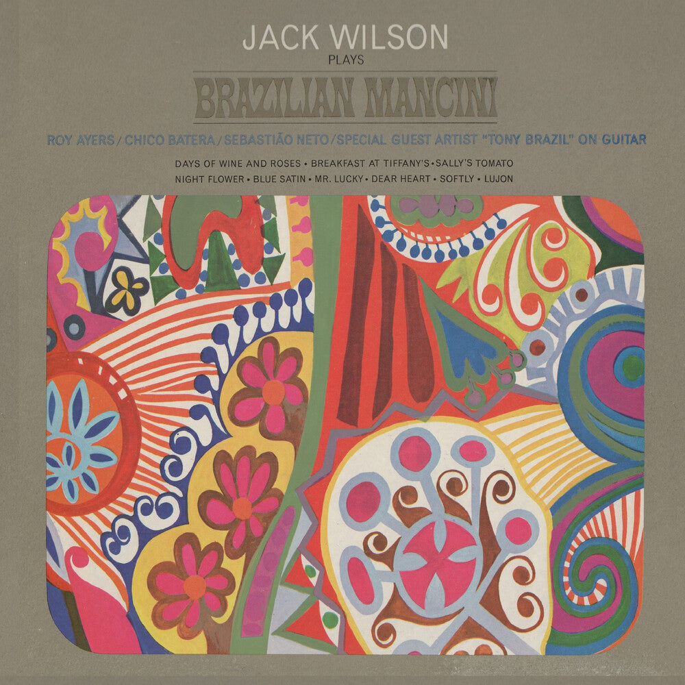 the album cover for Jack Wilson  Quartet ( Ayers,Roy ) - Brazilian Mancini [Clear Vinyl] [Limited Edition] (Pnk)