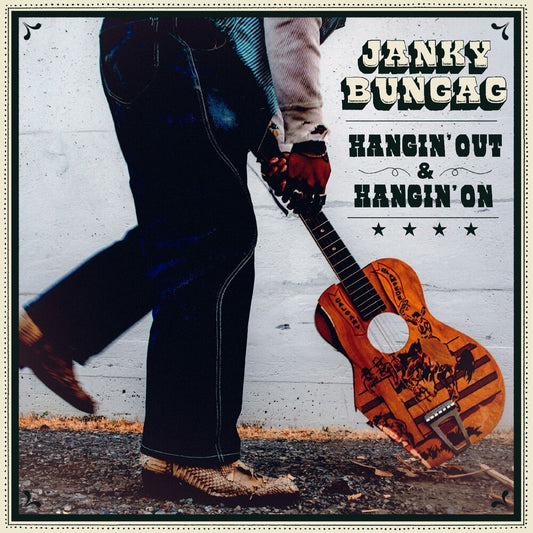 the album cover for Janky Bungag - Hangin' Out & Hangin' On - Eco Mix Graphite [Colored Vinyl]