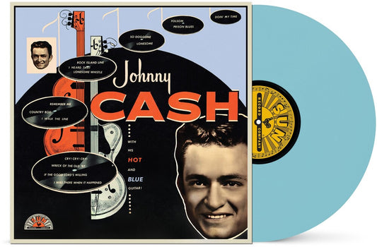 the album cover for Johnny Cash - With His Hot & Blue Guitar (Remastered 2022)