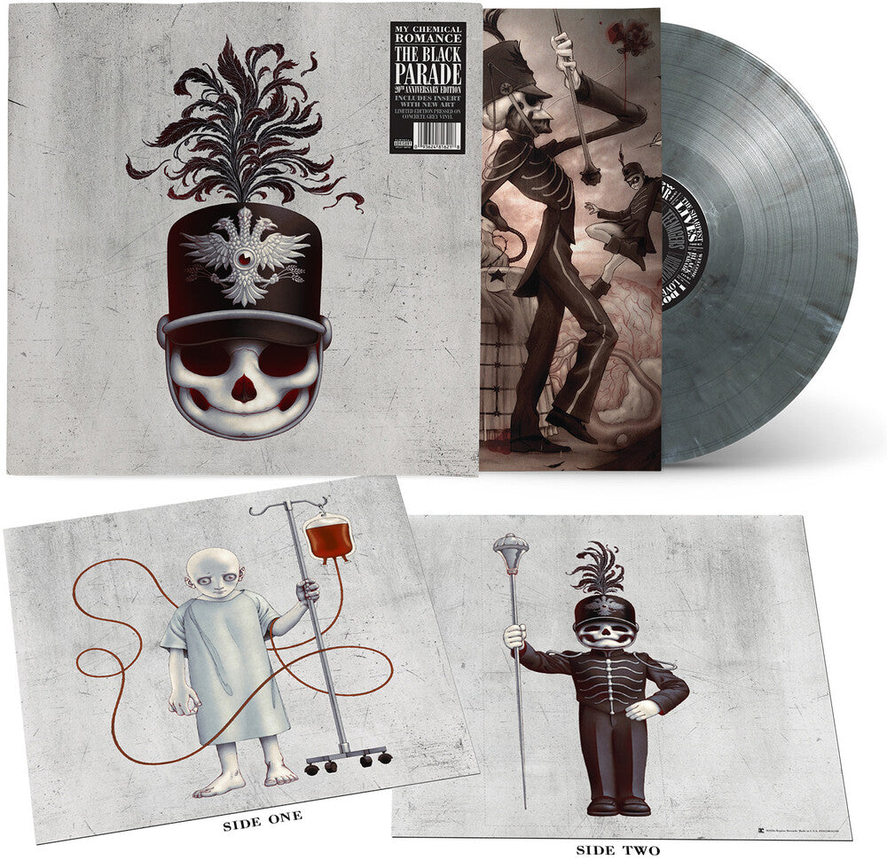 the album cover for My Chemical Romance - The Black Parade - 20th Anniversary [Concrete Grey]