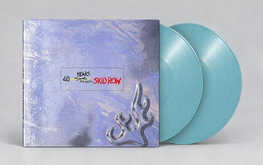 the album cover for Skid Row - 40 Seasons: The Best Of Skid Row (Blue) [Colored Vinyl]