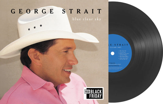 the album cover for George Strait - Blue Clear Sky [RSD BF 2026]