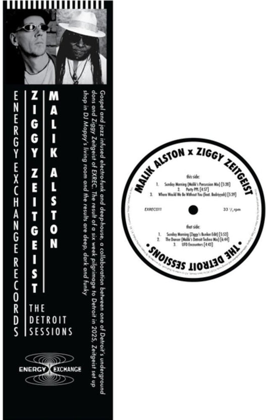 the album cover for Ziggy Zeitgeist / Malik Alston - Detroit Sessions (Ep)