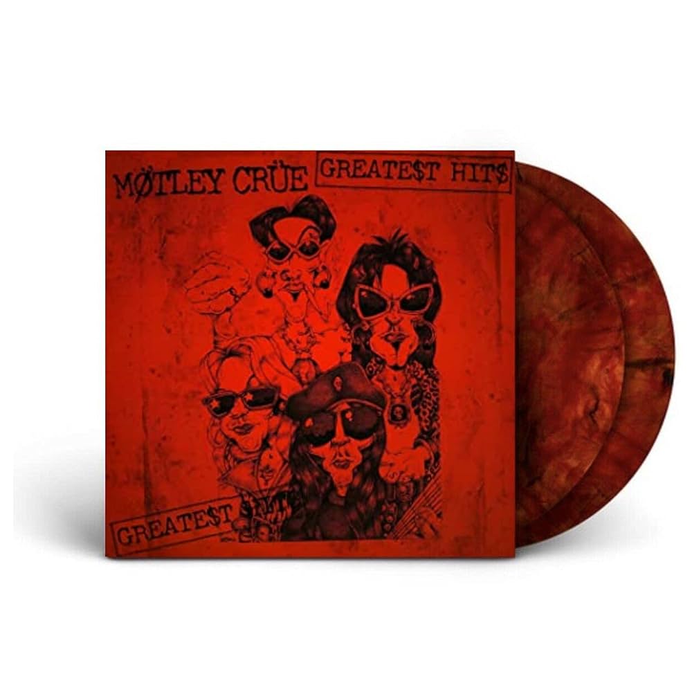 "Greatest Hits" (Red Color Splatter Vinyl, 2 LP) - Motley Crue