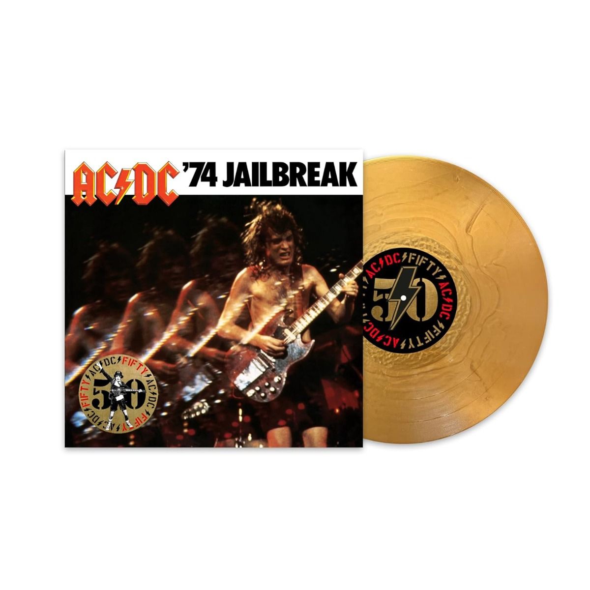 AC/DC - 74 Jailbreak - 50th Anniversary Gold Vinyl Limited Edition