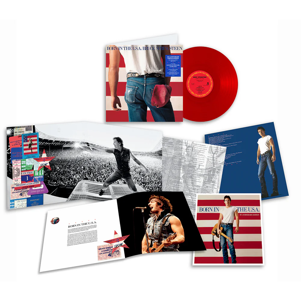 Born In The USA (40th Anniversary Edition) - Clear Vinyl, Red, Booklet, Lithograph, Anniversary Edition - Bruce Springsteen