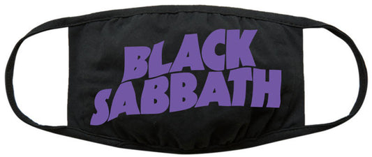 Black Sabbath Wavy Logo Face Covering