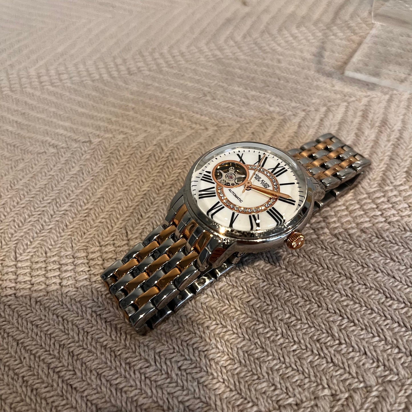 Anne Klein Women’s Automatic Watch Two Tone Mother of Pearl Dial - 12/2339MPRT Used