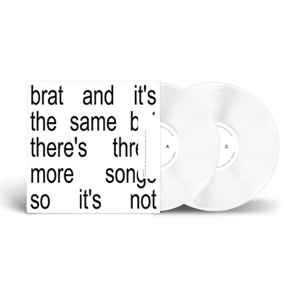 PRE ORDER:  "Brat (And It's The Same But There's Three More Songs So It's Not)" - (White Color Vinyl. 2 LP) - Charlie XCX