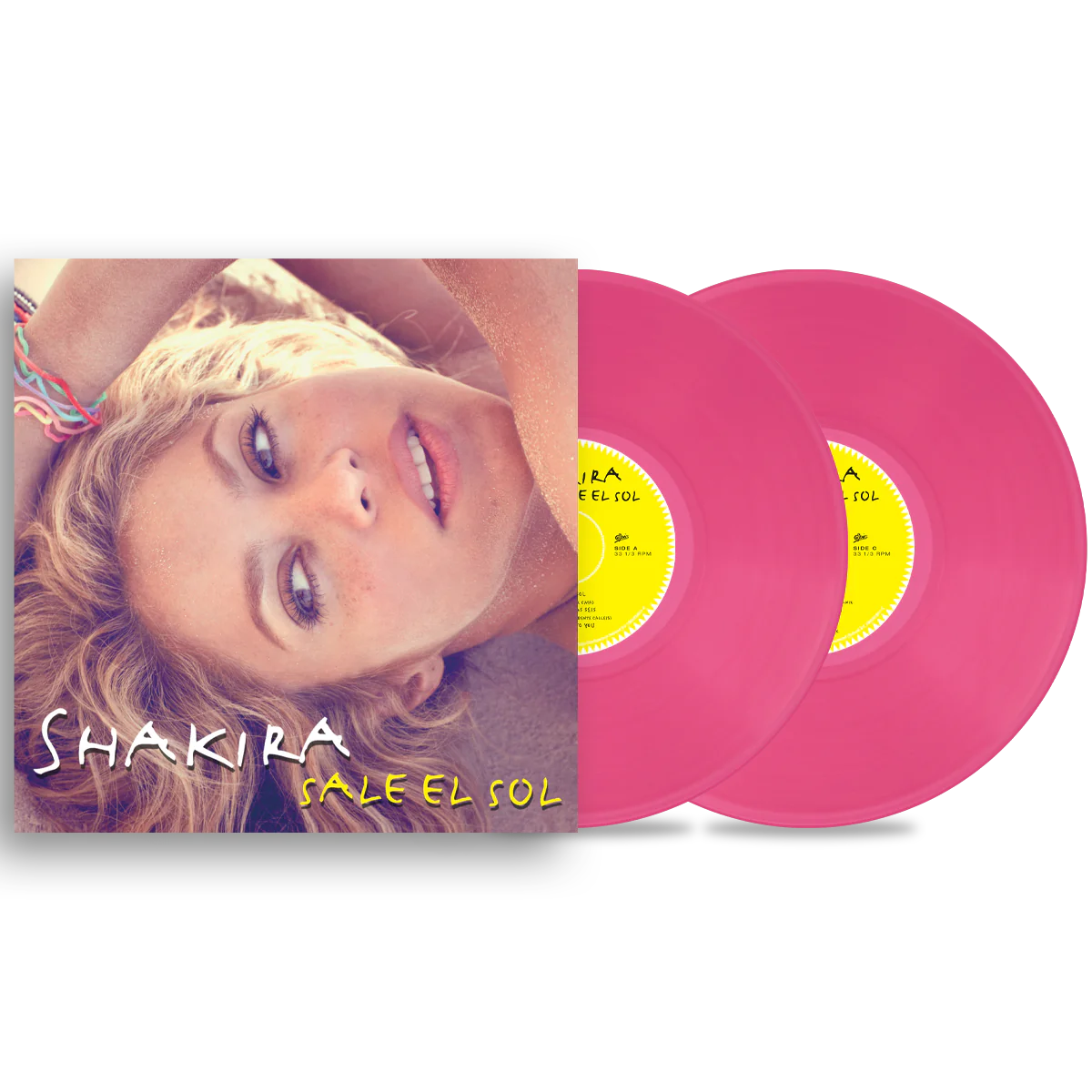 PRE ORDER: "Sale El Sol" - (Colored Vinyl, Pink, 180 Gram Vinyl, Gatefold LP Jacket, 2 LP) - Shakira