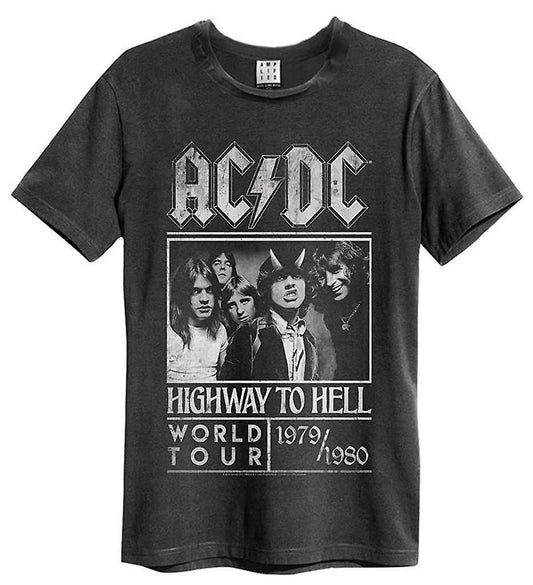 Highway To Hell Poster Vintage T-Shirt (Charcoal)