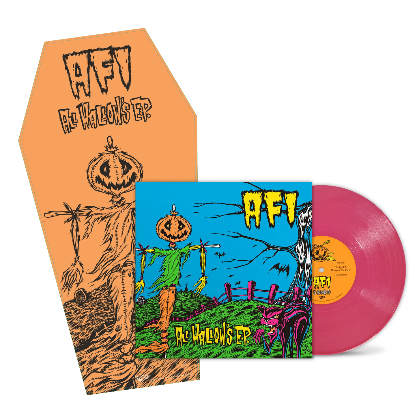 "All Hallow's EP (25th Anniversary Edition)" - (Limited Edition, Colored Vinyl, Pink, 45 RPM, 10-Inch Vinyl) - AFI