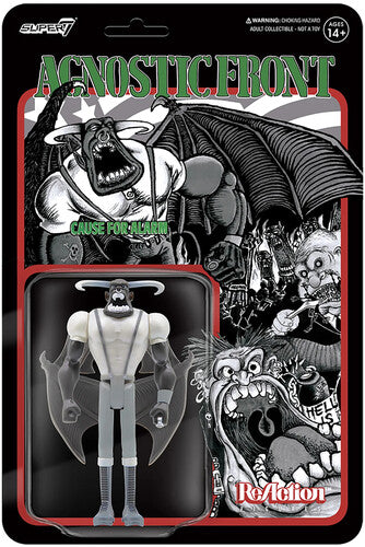 Super7 - Agnostic Front ReAction Figure - Eliminator (Grayscale) (Collectible, Figure, Action Figure)